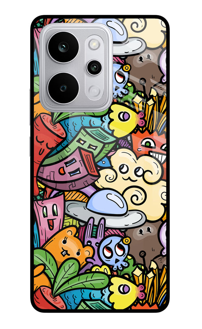 Veggie Doodle Realme P4 Power 5G Glass Case Back Cover by Casekaro