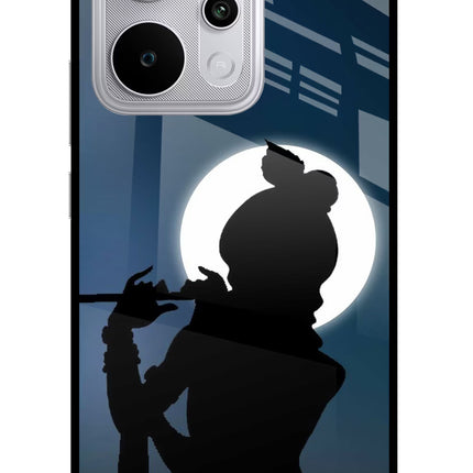 Shri Krishna Silhouette Realme P4 Power 5G Glass Case Back Cover by Casekaro