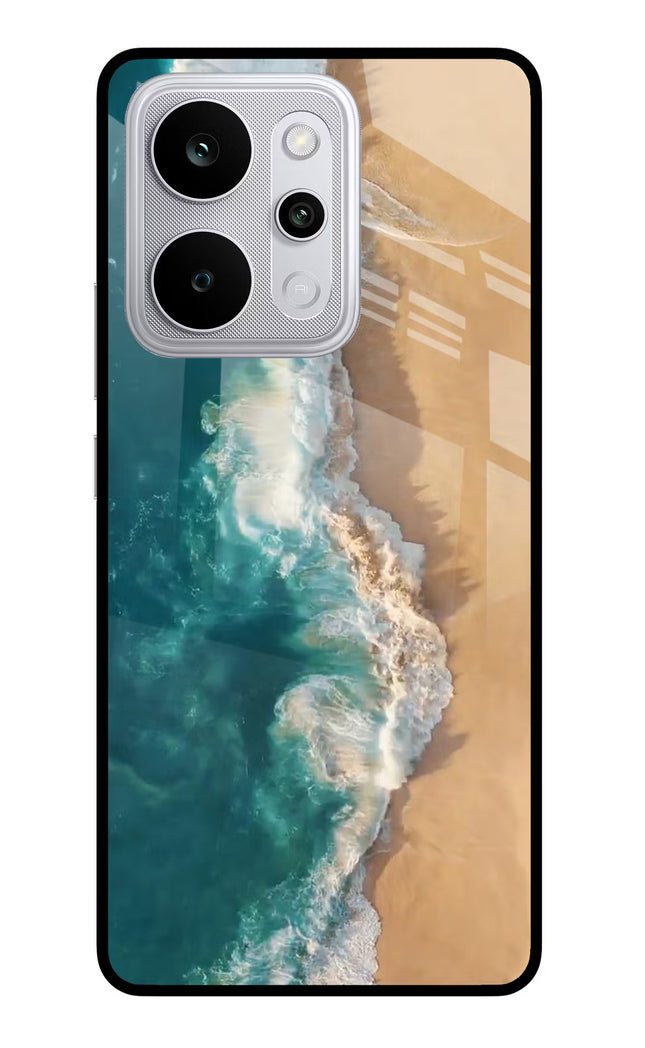 Ocean Beach Realme P4 Power 5G Glass Case Back Cover by Casekaro