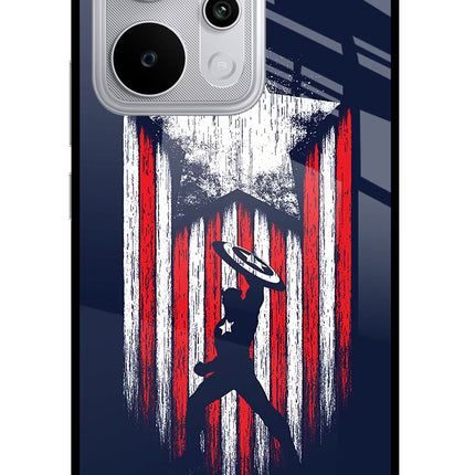 Captain America Marvel Art Realme P4 Power 5G Glass Case Back Cover by Casekaro