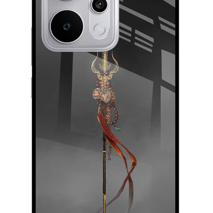 Shiv Trishul Realme P4 Power 5G Glass Case Back Cover by Casekaro