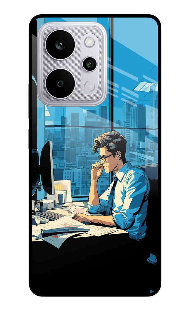 Focused Hustler (AI Generated) Realme P4 Power 5G Glass Case Back Cover by Casekaro