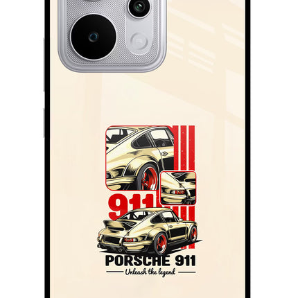Classic Porsche 911 Realme P4 Power 5G Glass Case Back Cover by Casekaro