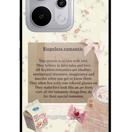 Hopeless Romantic Realme P4 Power 5G Glass Case Back Cover by Casekaro