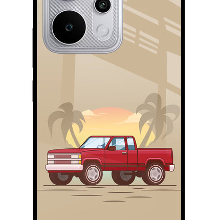 Desert Classic Drive Realme P4 Power 5G Glass Case Back Cover by Casekaro