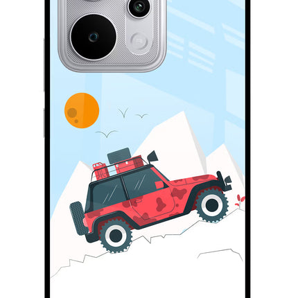 Mountain Trail Beast Realme P4 Power 5G Glass Case Back Cover by Casekaro