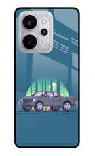 Retro Garage Vibe Realme P4 Power 5G Glass Case Back Cover by Casekaro