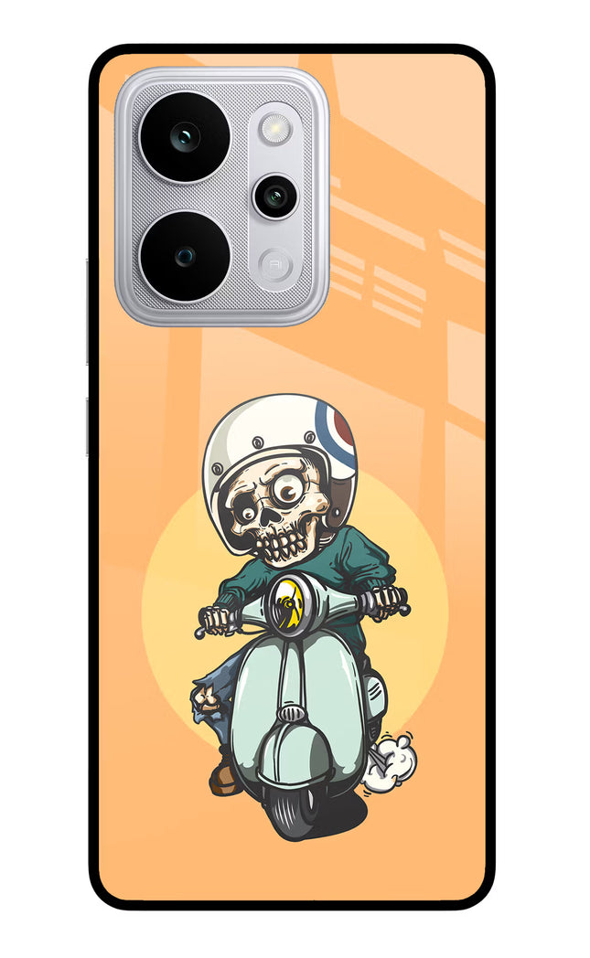 Undead Biker Realme P4 Power 5G Glass Case Back Cover by Casekaro