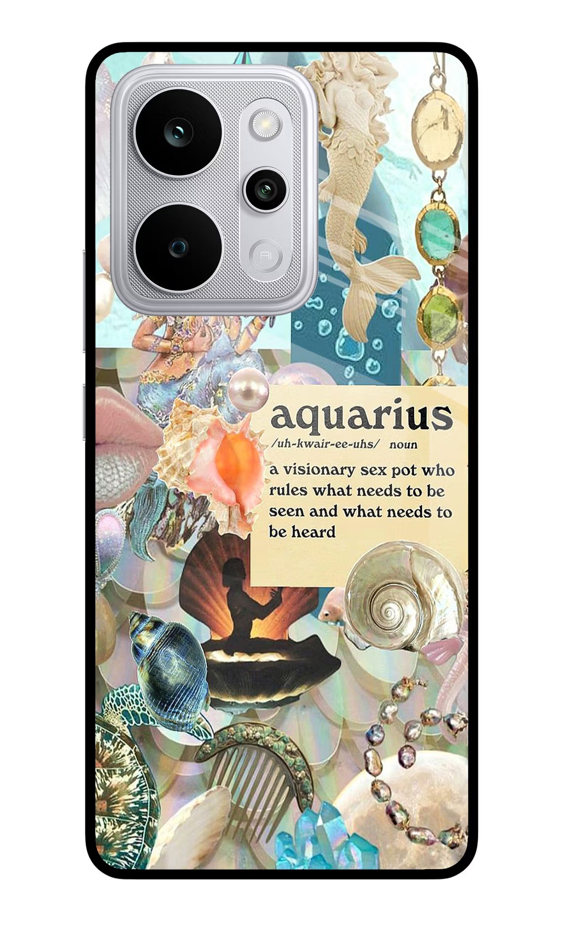 Aquarius Zodiac Realme P4 Power 5G Glass Case
