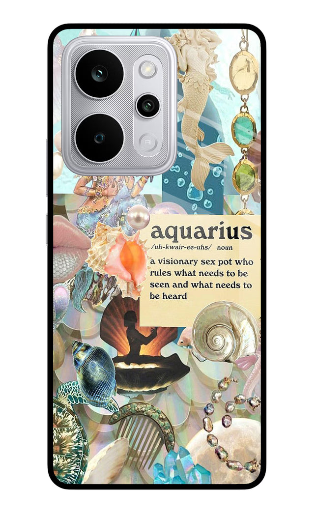 Aquarius Zodiac Realme P4 Power 5G Glass Case Back Cover by Casekaro