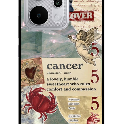 Cancer Zodiac Realme P4 Power 5G Glass Case Back Cover by Casekaro