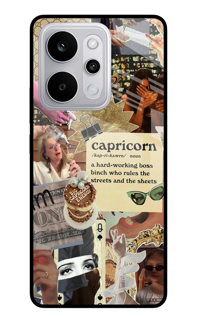 Capricorn Zodiac Realme P4 Power 5G Glass Case Back Cover by Casekaro