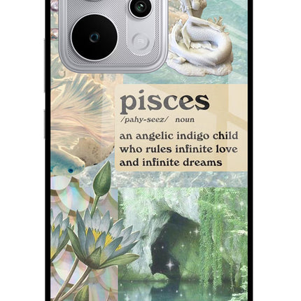 Pisces Zodiac Realme P4 Power 5G Glass Case Back Cover by Casekaro