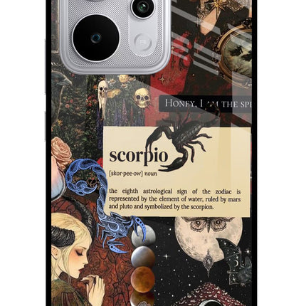 Scorpio Zodiac Realme P4 Power 5G Glass Case Back Cover by Casekaro