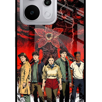 Ordinary Things Characters Realme P4 Power 5G Glass Case Back Cover by Casekaro