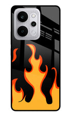 Fired Up – Black Realme P4 Power 5G Glass Case Back Cover by Casekaro