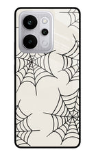 Spider Web Realme P4 Power 5G Glass Case Back Cover by Casekaro