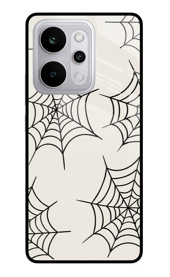 Spider Web Realme P4 Power 5G Glass Case Back Cover by Casekaro