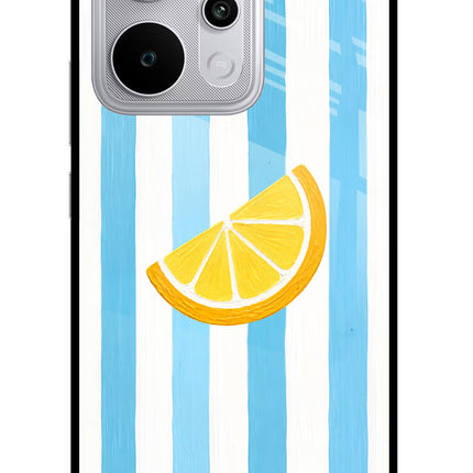 Summer Lemon Realme P4 Power 5G Glass Case Back Cover by Casekaro
