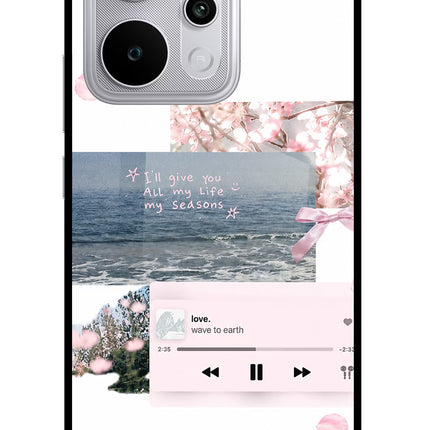 Wave to earth Realme P4 Power 5G Glass Case Back Cover by Casekaro