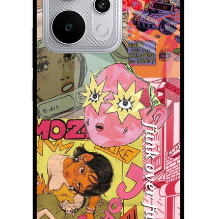 Funkover Realme P4 Power 5G Glass Case Back Cover by Casekaro