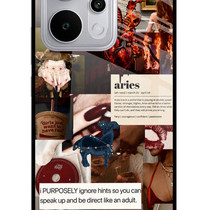 Zodiac Aries Realme P4 Power 5G Glass Case