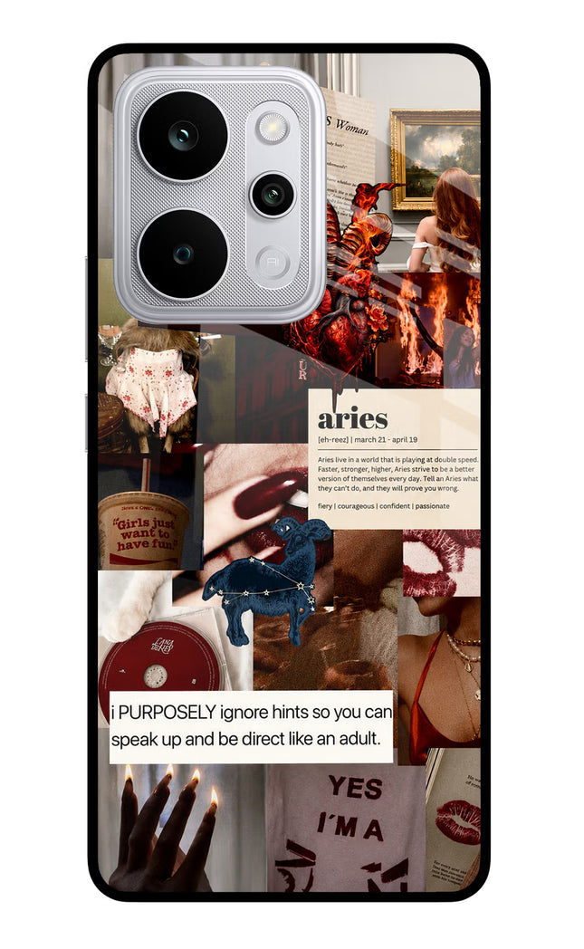Zodiac Aries Realme P4 Power 5G Glass Case
