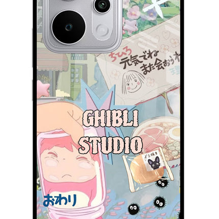 Studio Ghibli Realme P4 Power 5G Glass Case Back Cover by Casekaro