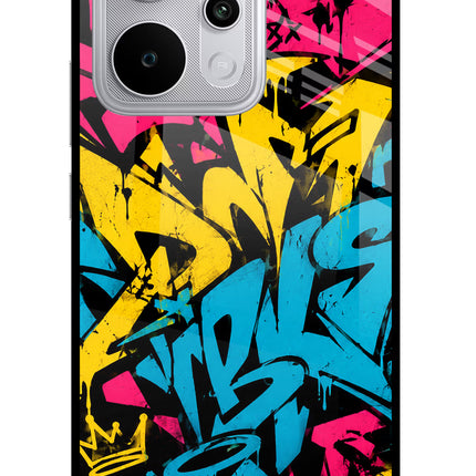 Graffiti Vibe Realme P4 Power 5G Glass Case Back Cover by Casekaro
