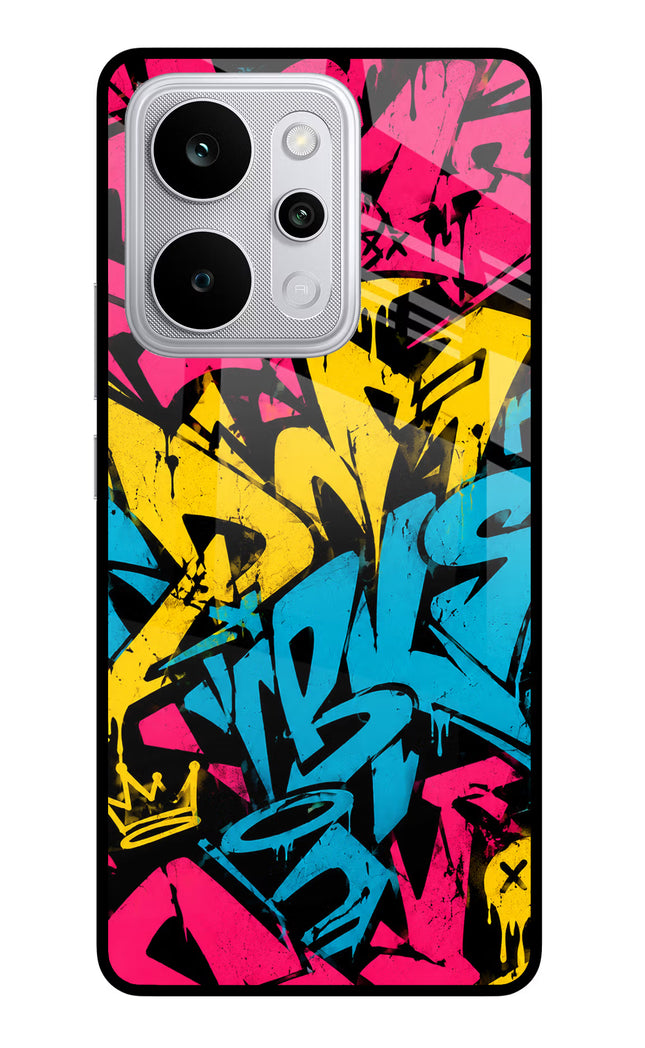 Graffiti Vibe Realme P4 Power 5G Glass Case Back Cover by Casekaro