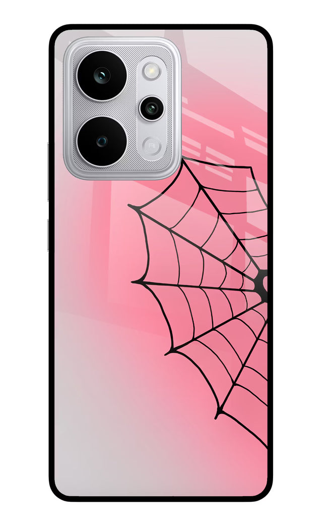 Pink Web Realme P4 Power 5G Glass Case Back Cover by Casekaro