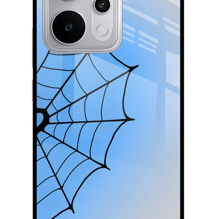 Blue Web Realme P4 Power 5G Glass Case Back Cover by Casekaro