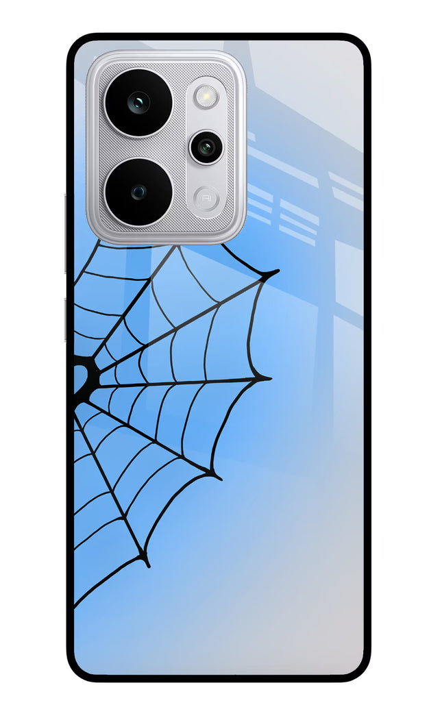 Blue Web Realme P4 Power 5G Glass Case Back Cover by Casekaro