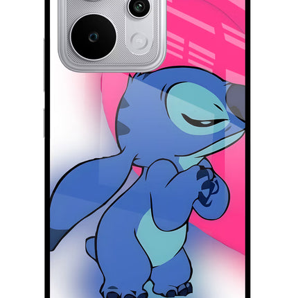 Stitch Hug Realme P4 Power 5G Glass Case Back Cover by Casekaro
