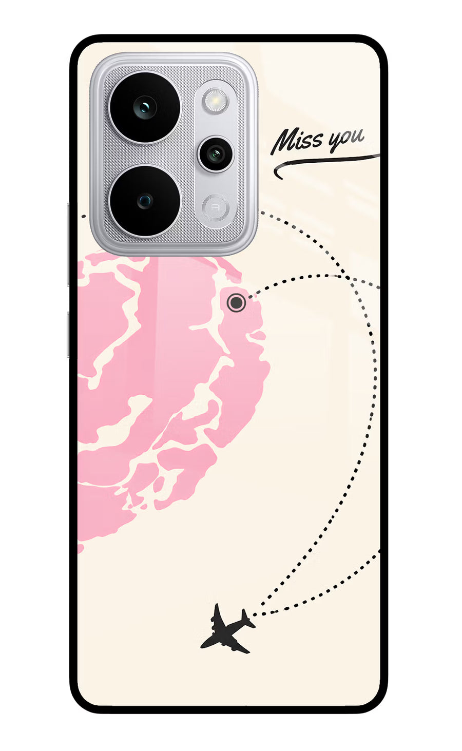 Miss Orbit Realme P4 Power 5G Back Cover, Glass case