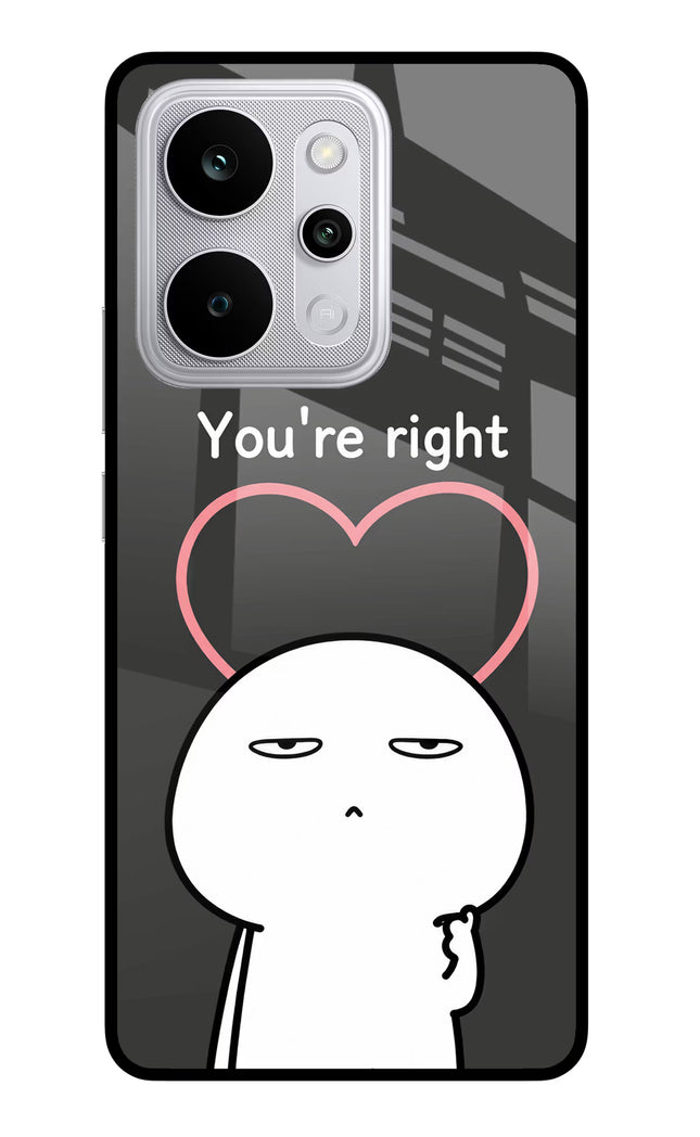 You're Right Realme P4 Power 5G Glass Case Back Cover by Casekaro
