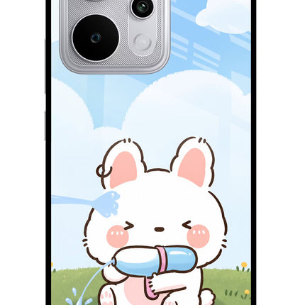 Bunny Treat Realme P4 Power 5G Glass Case Back Cover by Casekaro