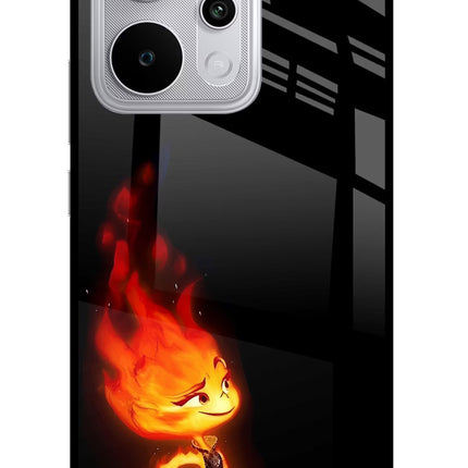 Ember Flame Realme P4 Power 5G Glass Case Back Cover by Casekaro