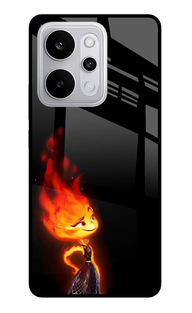 Ember Flame Realme P4 Power 5G Glass Case Back Cover by Casekaro