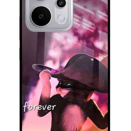 Forever Cat Realme P4 Power 5G Glass Case Back Cover by Casekaro