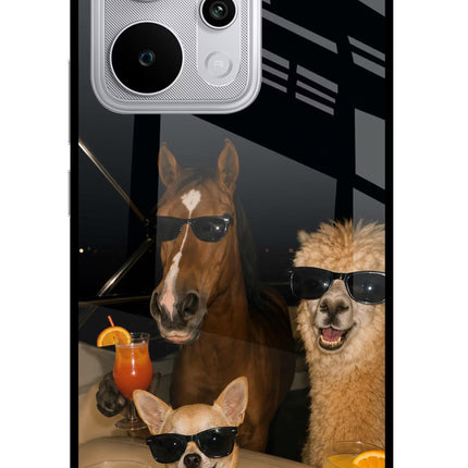 Party Squad Realme P4 Power 5G Glass Case Back Cover by Casekaro