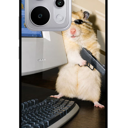 Hacker Hamster Realme P4 Power 5G Glass Case Back Cover by Casekaro