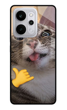 Silly Cat Call Realme P4 Power 5G Glass Case Back Cover by Casekaro