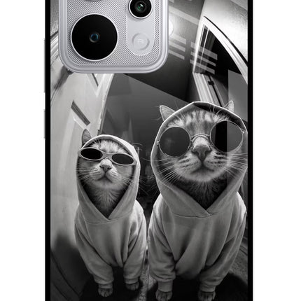 Hood Cats Realme P4 Power 5G Glass Case Back Cover by Casekaro