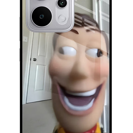 Side Eye Woody Realme P4 Power 5G Glass Case Back Cover by Casekaro