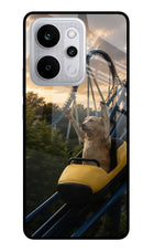 Rollercoaster Dog Realme P4 Power 5G Glass Case Back Cover by Casekaro