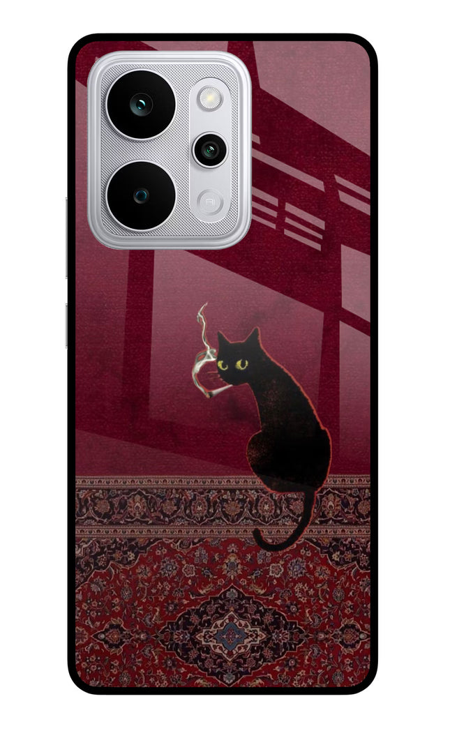 Midnight Cat Realme P4 Power 5G Glass Case Back Cover by Casekaro