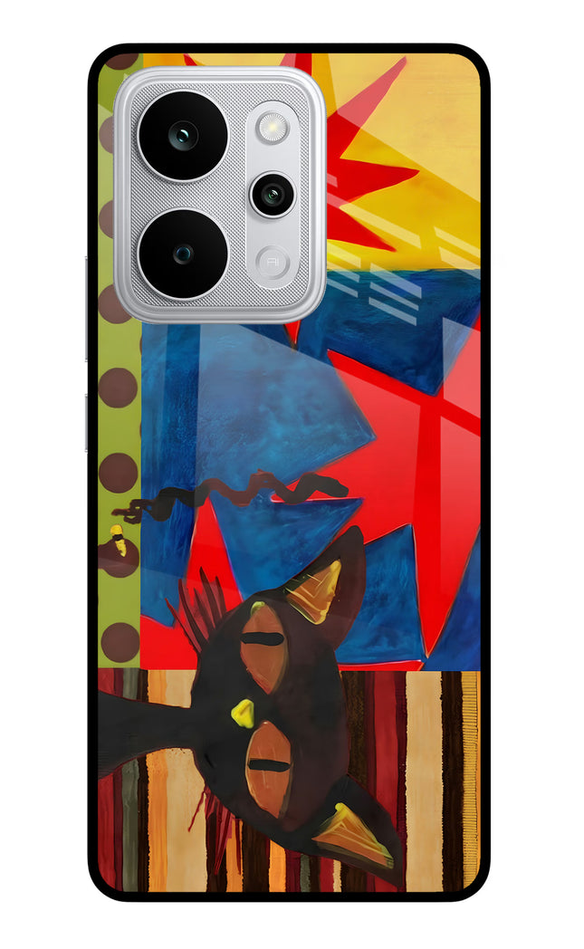 Pop Cat Realme P4 Power 5G Glass Case Back Cover by Casekaro