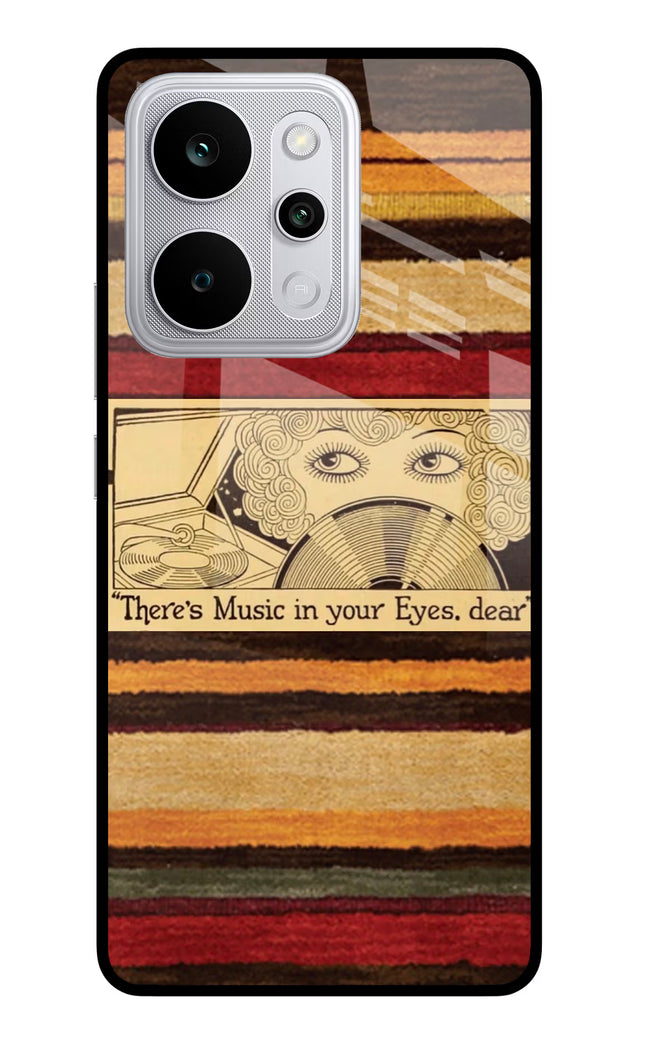 Vinyl Stripes Realme P4 Power 5G Glass Case Back Cover by Casekaro