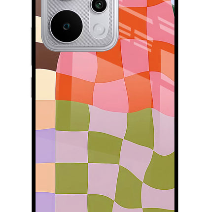 Wavy Grid Realme P4 Power 5G Glass Case